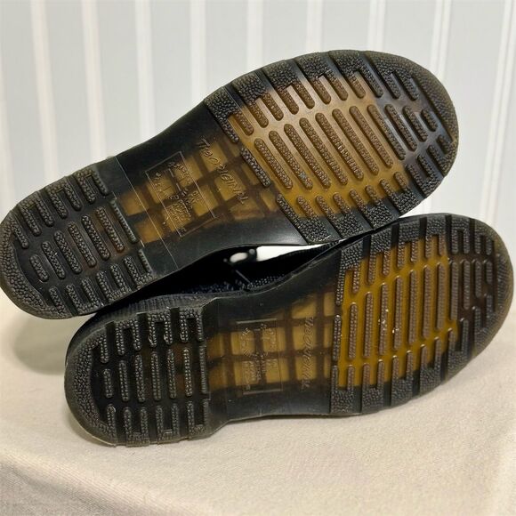 Dr. Martens 1460 Pascal Boots Womens 6 Black Glitter Sparkle Grunge Goth Punk - Picture 6 of 8